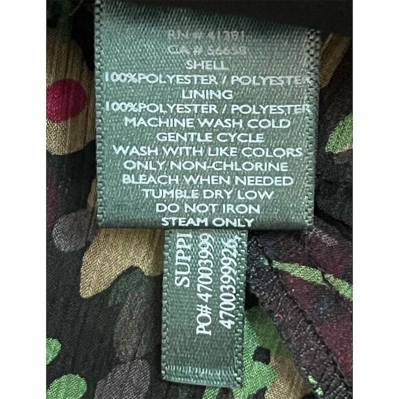 Ralph Lauren Petite Floral Sleeveless V-Neck Flowy Midi Dress 10 Whimsical - Picture 10 of 11